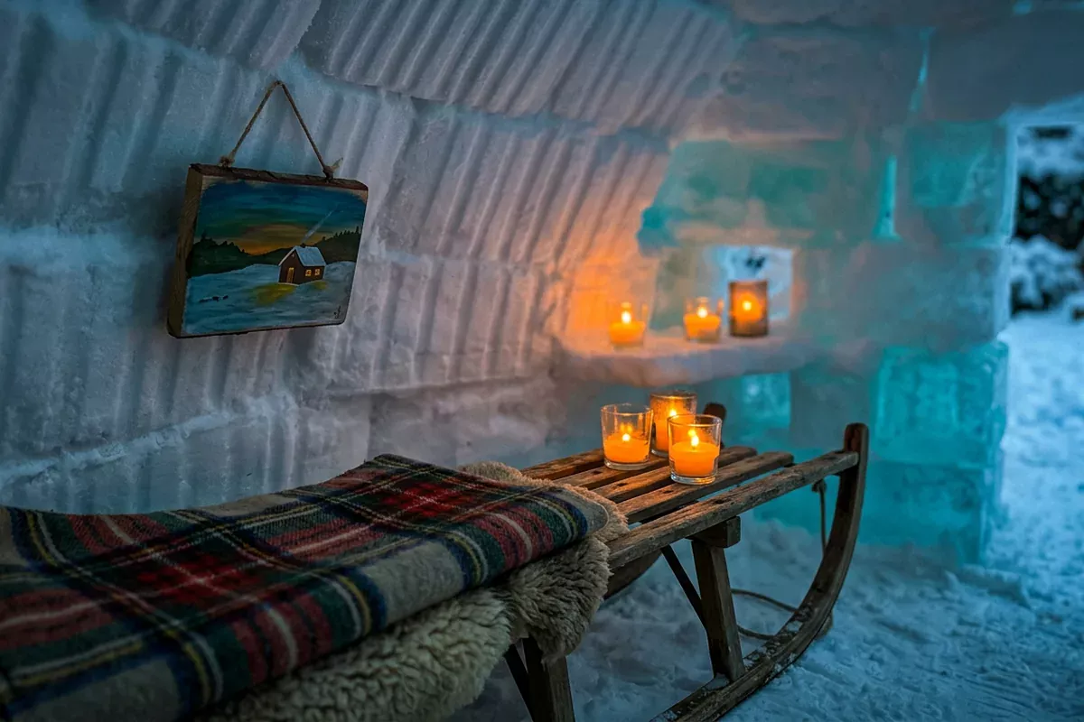 Familie bouwt iglo in voortuin: "Het kostte ons een hele dag, min het uurtje voor de lunch"