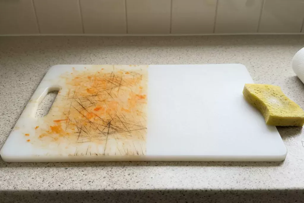 Zo maak je plastic snijplanken schoon en krijgen ze hun originele kleur terug