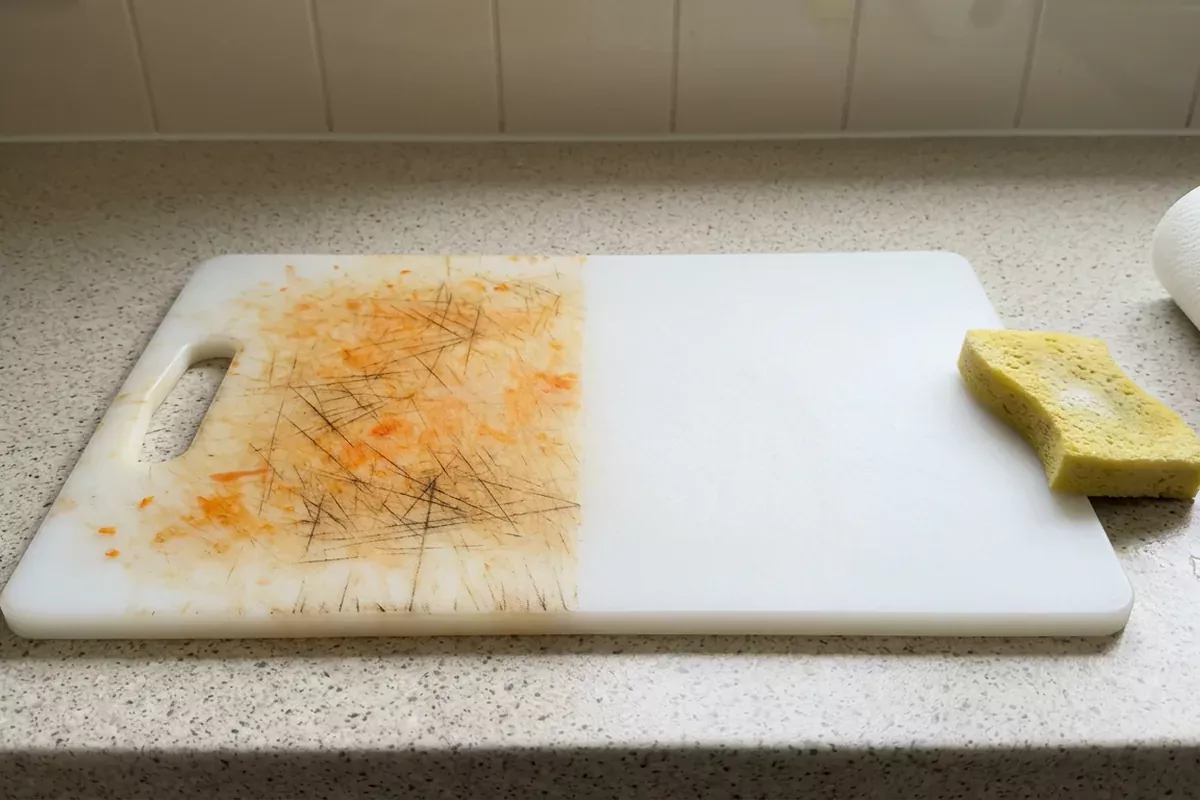 Zo maak je plastic snijplanken schoon en krijgen ze hun originele kleur terug